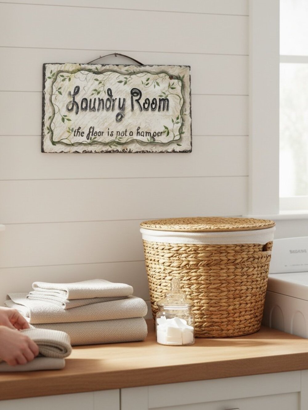 Rectangular Slate Laundry Room Sign